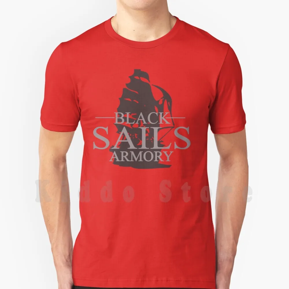 

Black Sails T Shirt Cotton Men DIY Print Cool Tee Black Sails Pirate Skull Jolly Roger