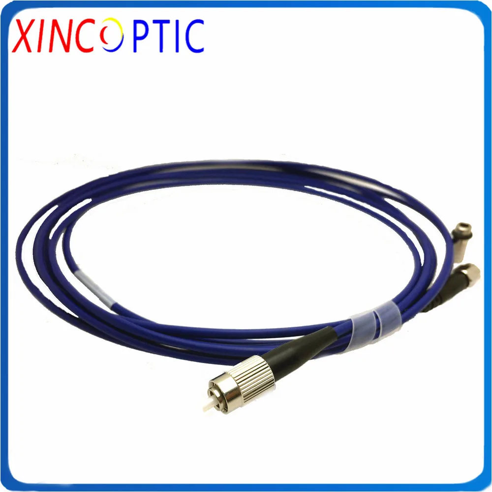 

FC-SM905/ST/FC 400um NIR Optimized Quartz Fiber,400-2500nm,~0.22NA,3M,3.0mm Blue Armored Silica Ceramic Core Fiber Patch Cord