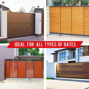 Komplette Kit Solar DC24V Batterie WiFi -Steuerung, 4m Racks Auto -Schiebetorsumbieter, Motor für landwirtschaftliches Zauntor näher 12 Haupt Solarverkauf Elektrische Portao - №7