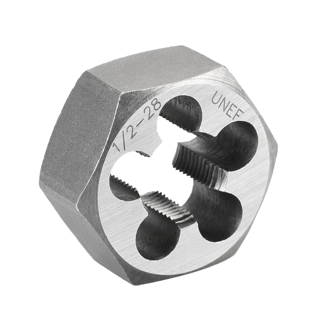 uxcell 1/2-28 UNEF Hex Rethreading Dies, Carbon Steel Hexagon Taper Pipe Die, Accuracy Grade: 2A