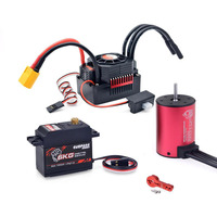 Surpass Hobby XT60 Plug 60A 80A 120A ESC & 3650 3600KV 4500KV 5200KV 5900KV 6900KV 7700KV 9000KV Brushless Motor for 1/10 RC Car