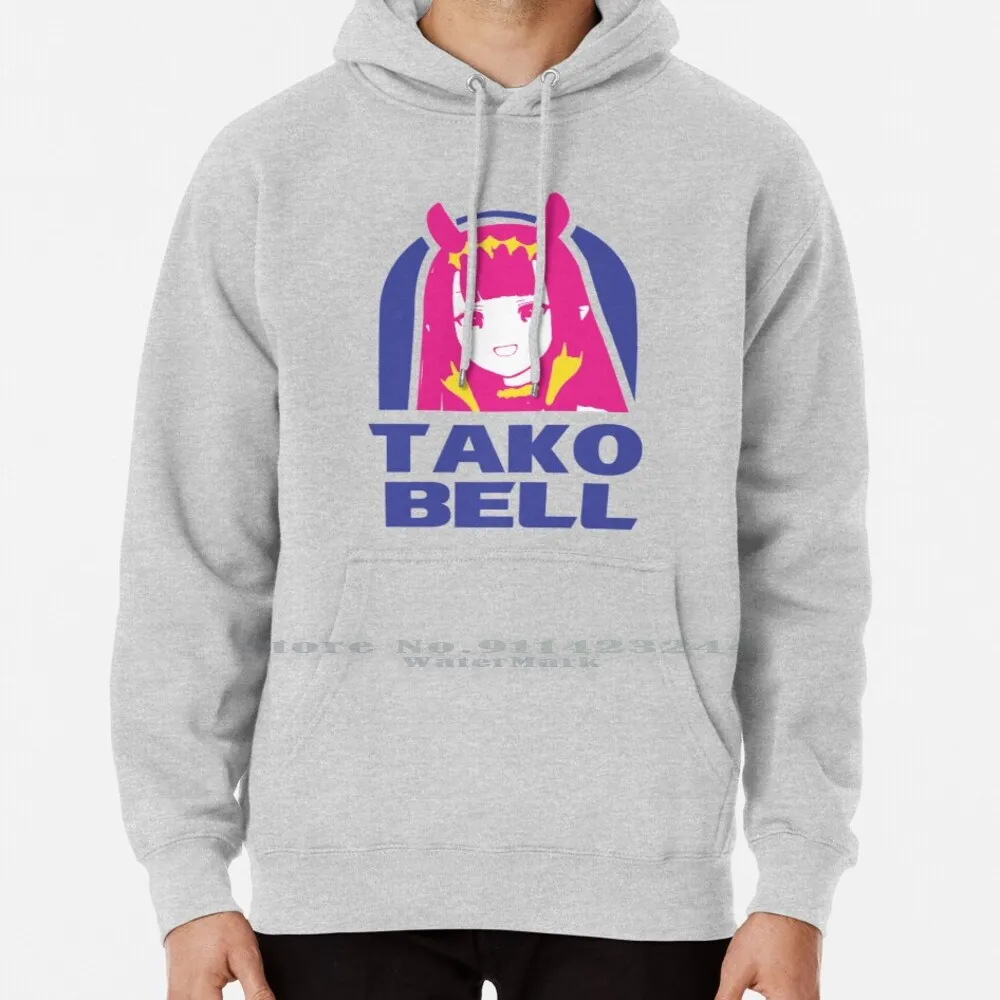 Hololive En Ina Tako Bell Logo Parody Hoodie Sweater 6xl Cotton Hololive En Ninomae Inanis Vtubers Virtual Youtuber Logo Parody