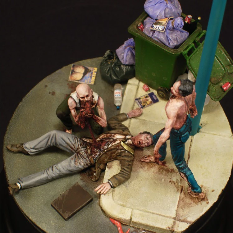 1/35 resina figura modelo kits 3 figuras sem pintura gk kits 370