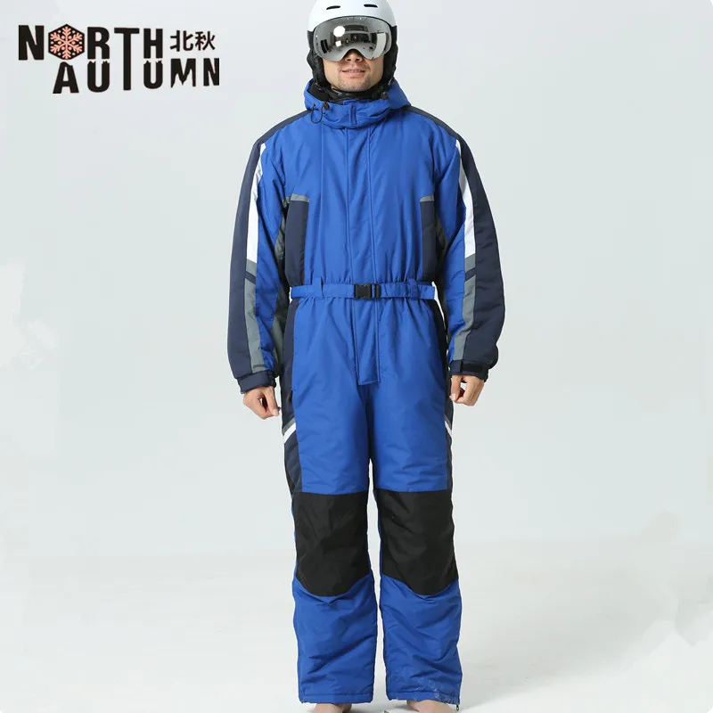 Hot Winter Men Outdoor Skiing Jumpsuits Thermal Waterproof Windproof Ski Suits Male Snowboarding One-piece Snowsuit Warm Clothes