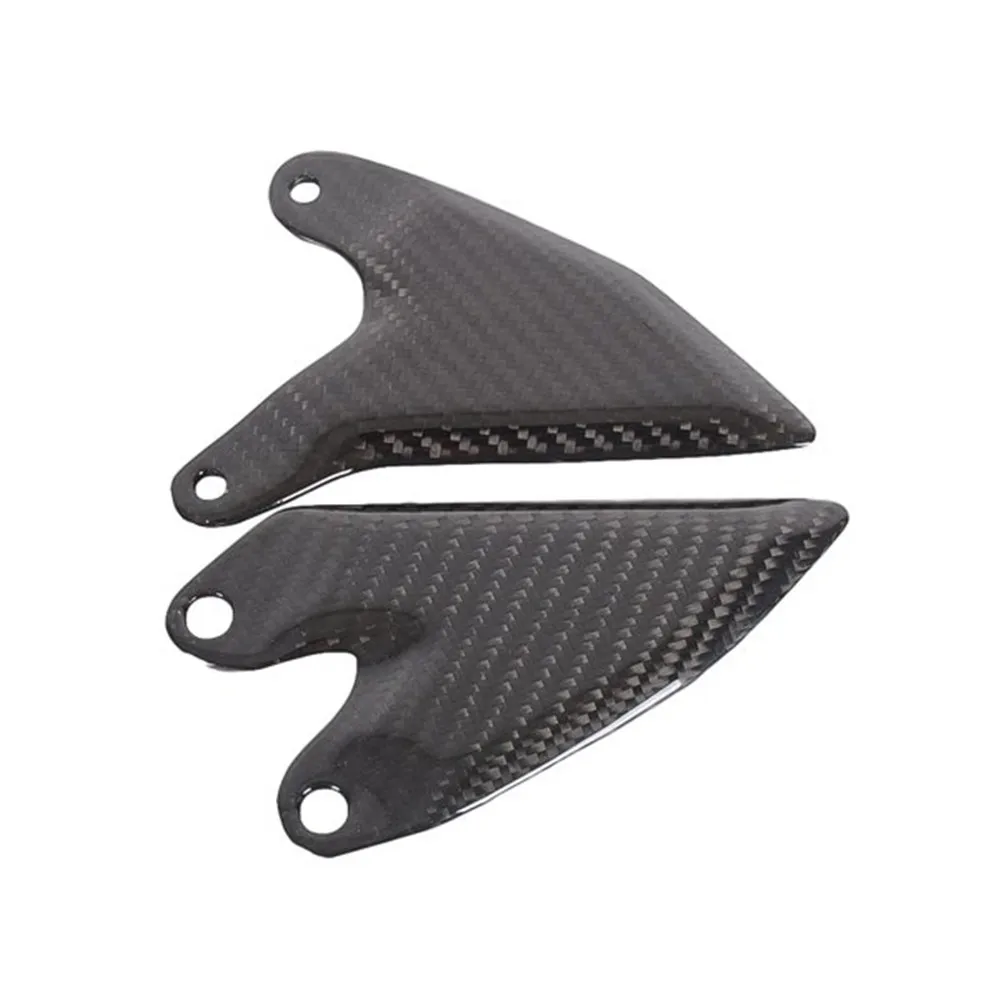 

Carbon Fiber Motorcycle FootPeg Footrest Rear Set Heel Plates Guard Protector For Kawasaki Ninja 400 2018 2019 Ninja400