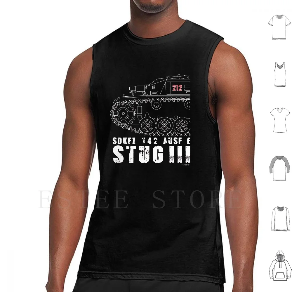 Stug Iii Tank Tops Vest Sleeveless Tiger Tank Fibel Wwii Panzer Panther Kingtiger Manual Transmission Iv Achtung Armor