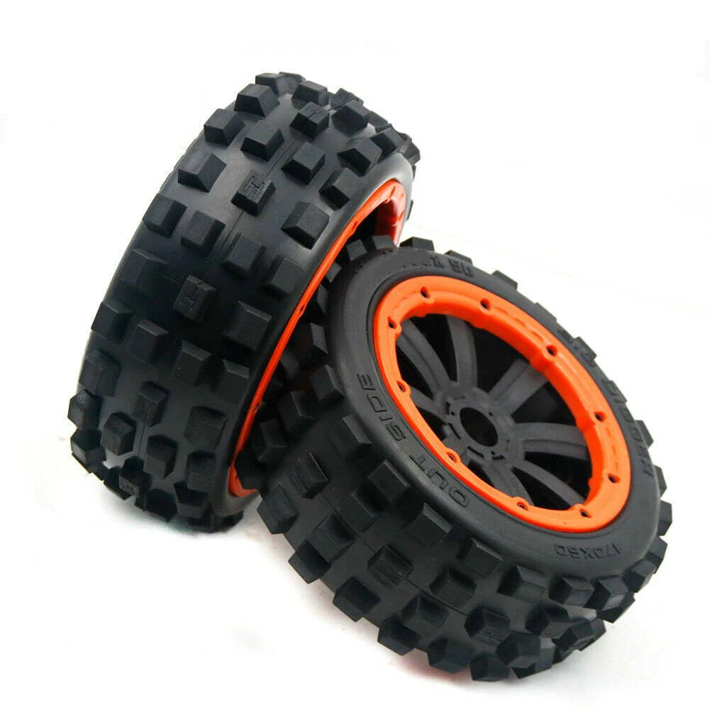 Front or Rear Wheel Tyres Assembly Set for 1/5 MADMAX HPI ROFUN ROVAN KM BAJA 5B TRUCK RC CAR TOYS PARTS