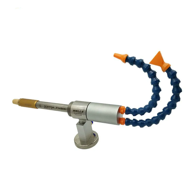 Stainless Steel Cooling Gun Air-conditioning Gun Vortex Tube Cold Air Gun Can Reduce the Temperature of 46 Degree