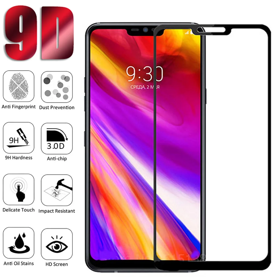 

50Pcs/Lot 9D Full Cover Tempered Glass For LG K40S K50S K51s Screen Protector For K61Protective Glass Tempered Film