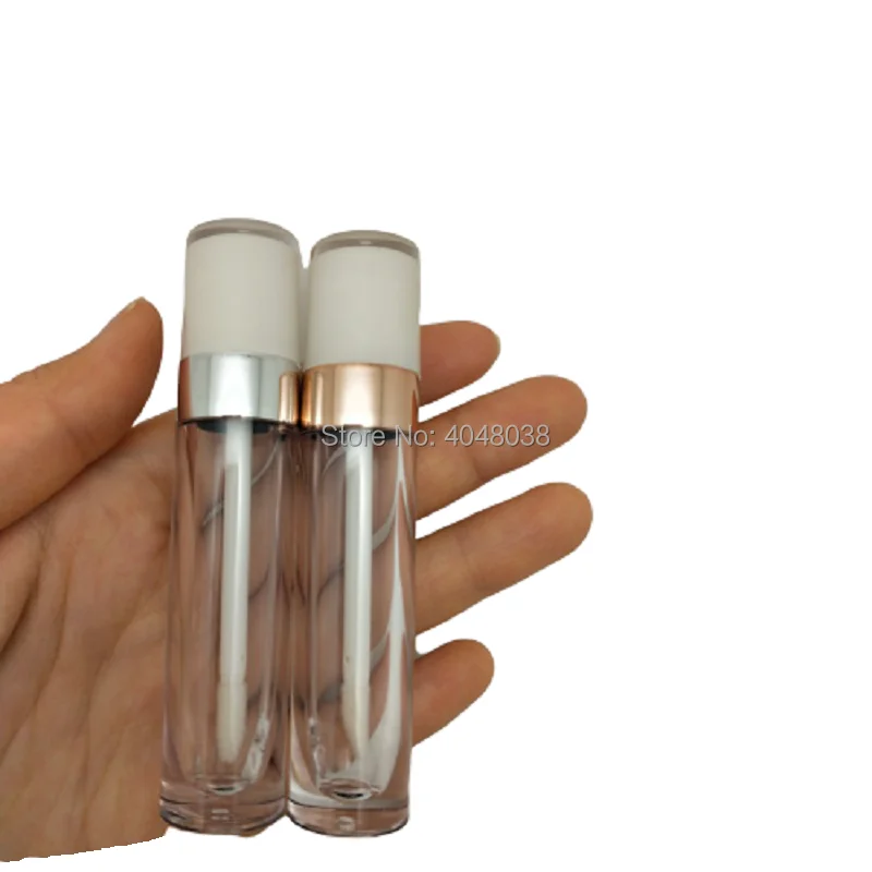 

5ML Lip Gloss Container Lip Glaze Tube White Clear Empty Cosmetic Containers Refillable Bottle Lipgloss Tube Packaging 30/50pcs