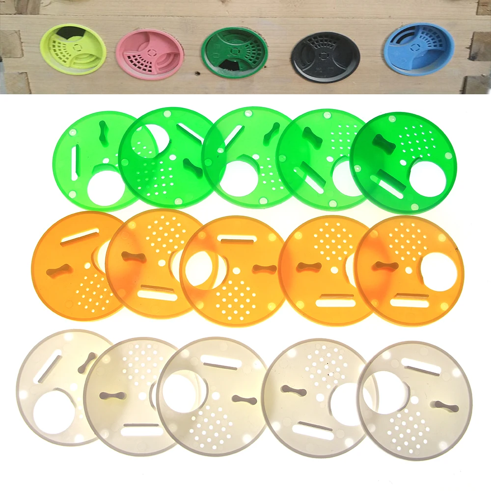 

100pcs Entry Beehive Bee Nest Box Door Entrance Protection Protect Gate Anti-escape Run Tool Plastic Hive Bees Queen Rearing