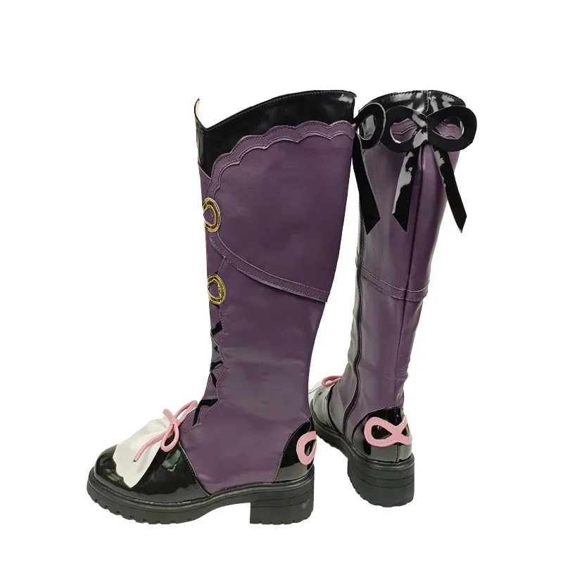 ภาพเคลื่อนไหวใหม่เสื้อผ้าเกม Genshin Impact Yunjin คอสเพลย์รองเท้ารองเท้ารองเท้าผู้หญิงและชายฮาโลวีนรองเท้า