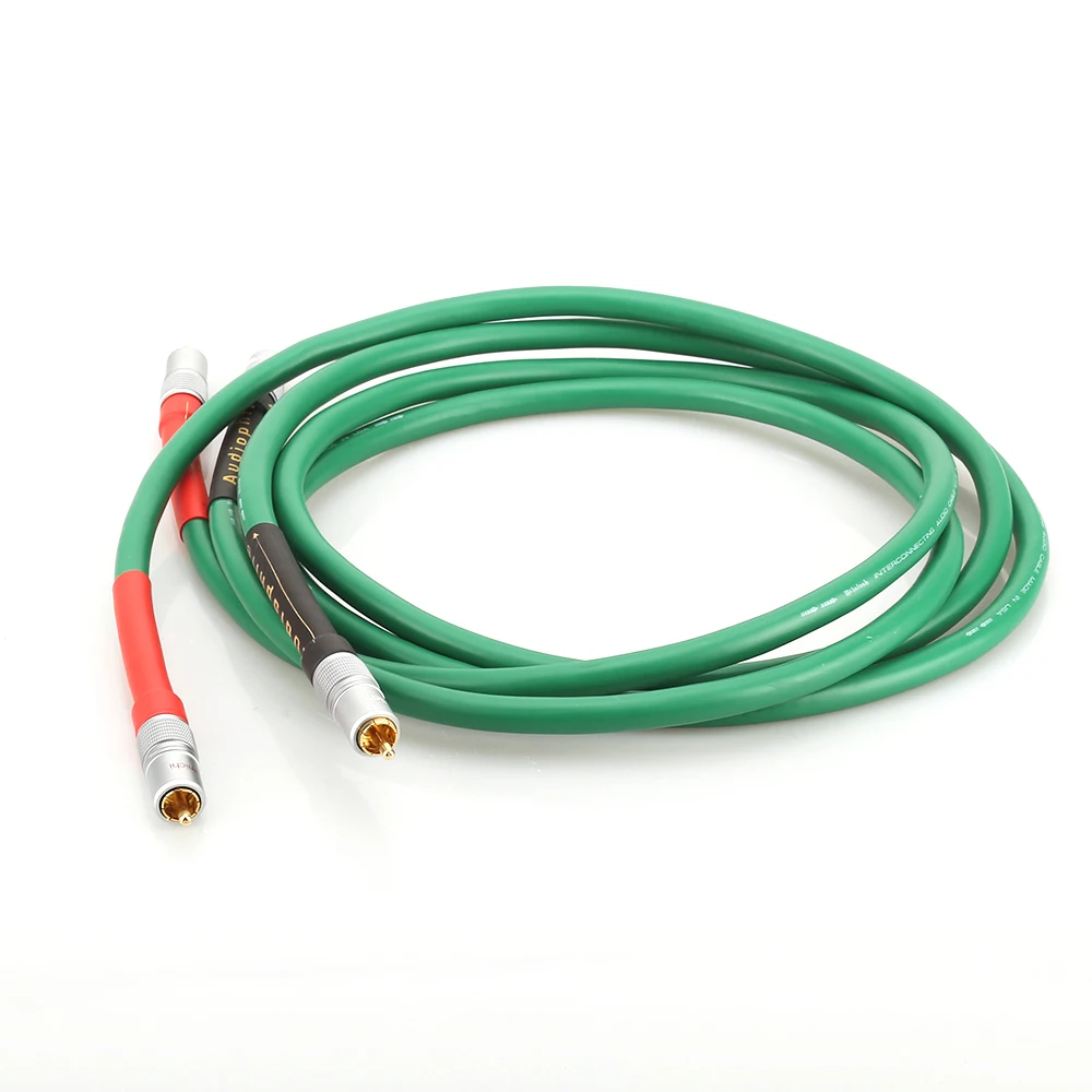 X403 1Pair High Quality Mcintosh 2328 Copper Silver Plated Audio Cable Interconnect Wires with Gold Plated RCA Plug