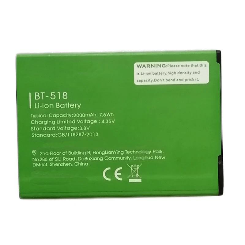 

For LEAGOO M5 Edge BT-518 Battery Batterie Accu 2000mAh Back Up Bateria For LEAGOO M5 Edge Smart Phone