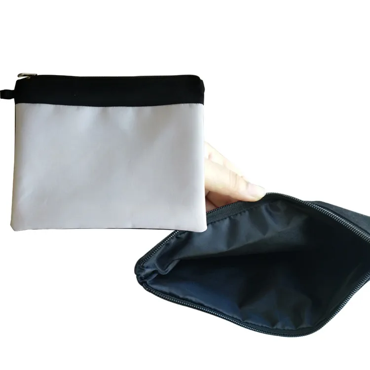 

10pcs/lot Sublimation Blanks Makeup Bags Canvas Bag For Dye Sublimation Printing DIY Gift