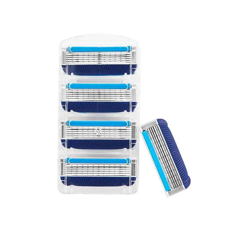 

Men Manual Shaver Razor Blades 5 Layers Stainless Steel Replacement Heads For G-Series F5 Handles Shaving Cassettes