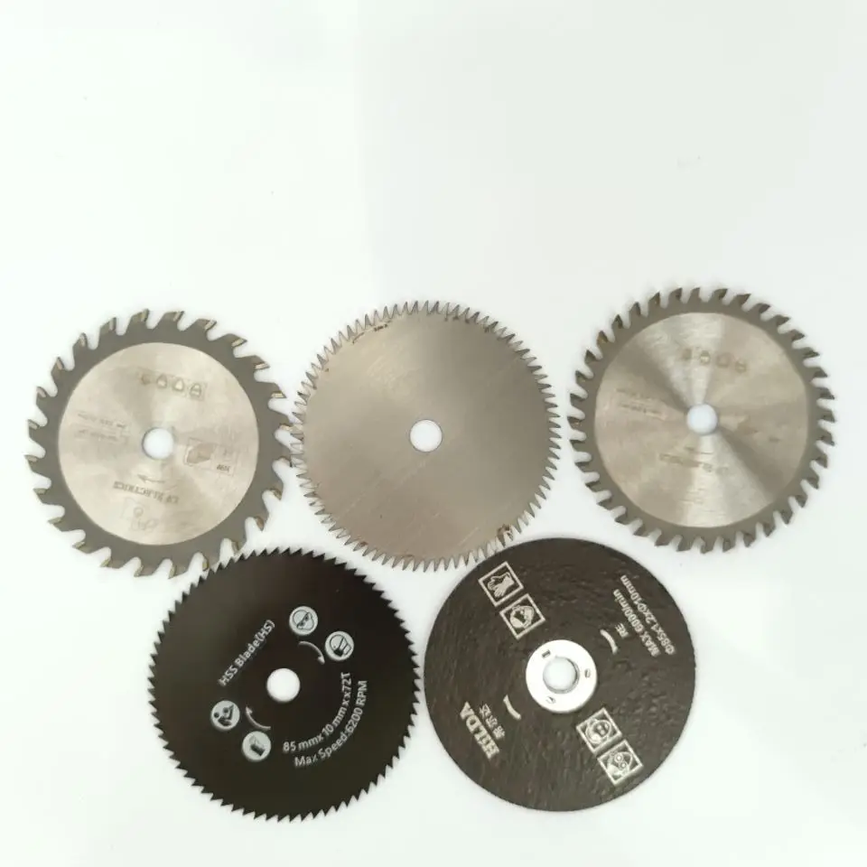5pcs 85mm lame per sega per legno per utensili elettrici multifunzione lama per sega circolare foro 10mm disco da taglio per legno