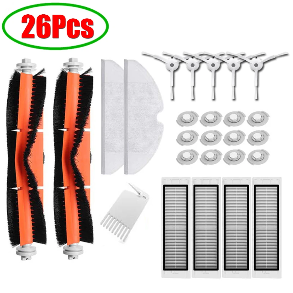 Spazzola principale Filtro Hepa Spazzola Laterale mop panni adatto per Xiao mi mi Robot Roborock s50 s51 Roborock 2 Vuoto cleaner ricambi Kit