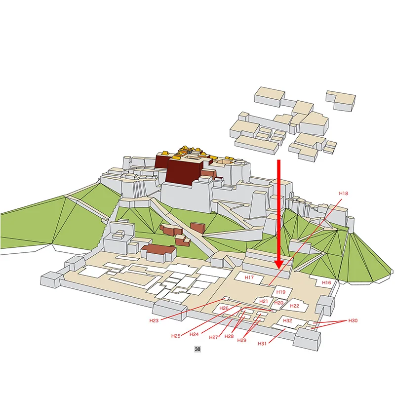 Cina Tibet Potala Palace realistico modello di carta 3D casa Papercraft fai da te arte Origami costruzione adolescenti giocattoli artigianali per adulti QD-184