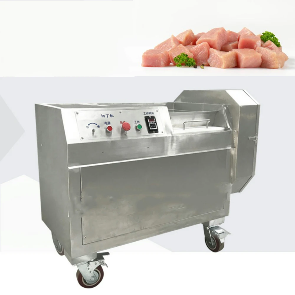 Daging Beku Cutter Potong Dadu Daging Babi Mesin Daging Sapi Mesin Pemotong
