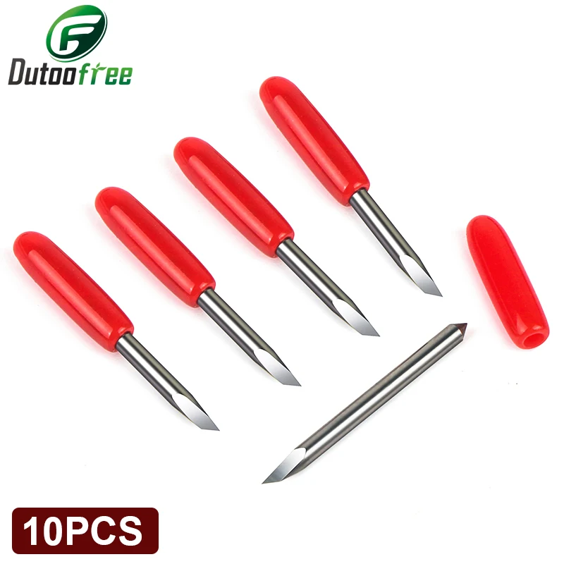 10pcs 45 degree summa D blade cutting plotter vinyl cutter blade summa needle knife tool cutter In Stock Fast Shipping