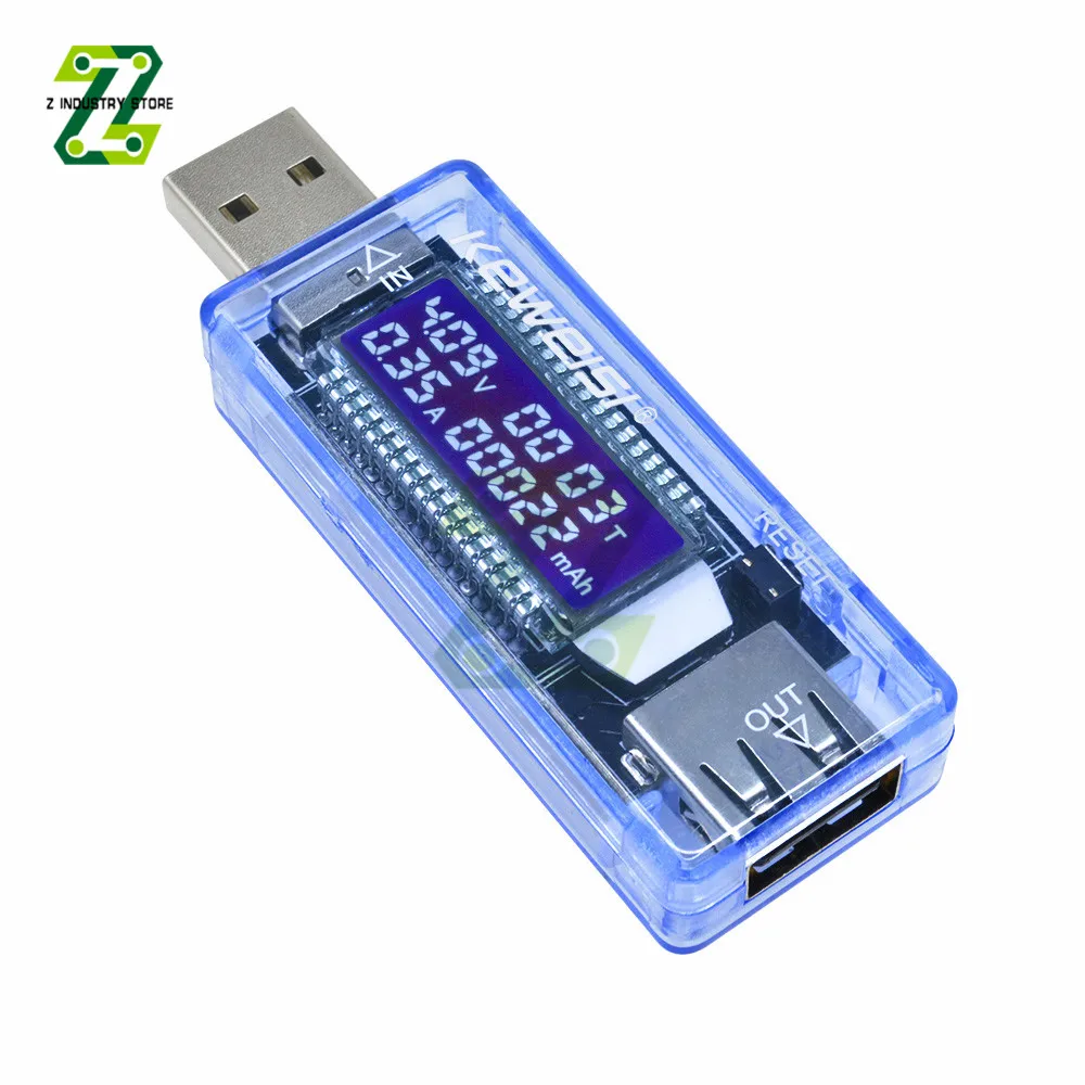 Tester di capacità del caricatore di corrente e tensione USB voltmetro USB 3-20V