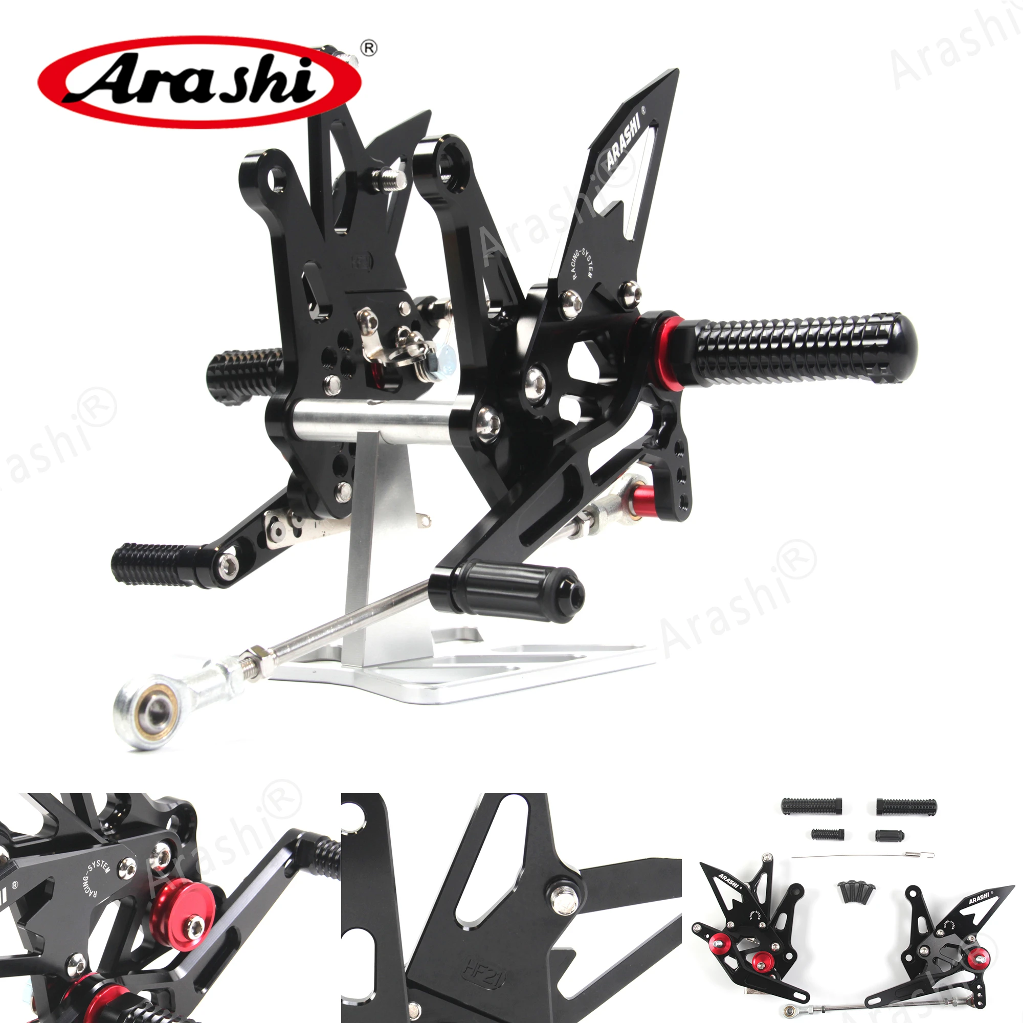 

Arashi Adjustable Footrest For KAWASAKI Z1000 Z 1000 Z1000SX 2014 2015 2016 2017 CNC Rearset Foot Pegs Rear Foot Rest Aluminum