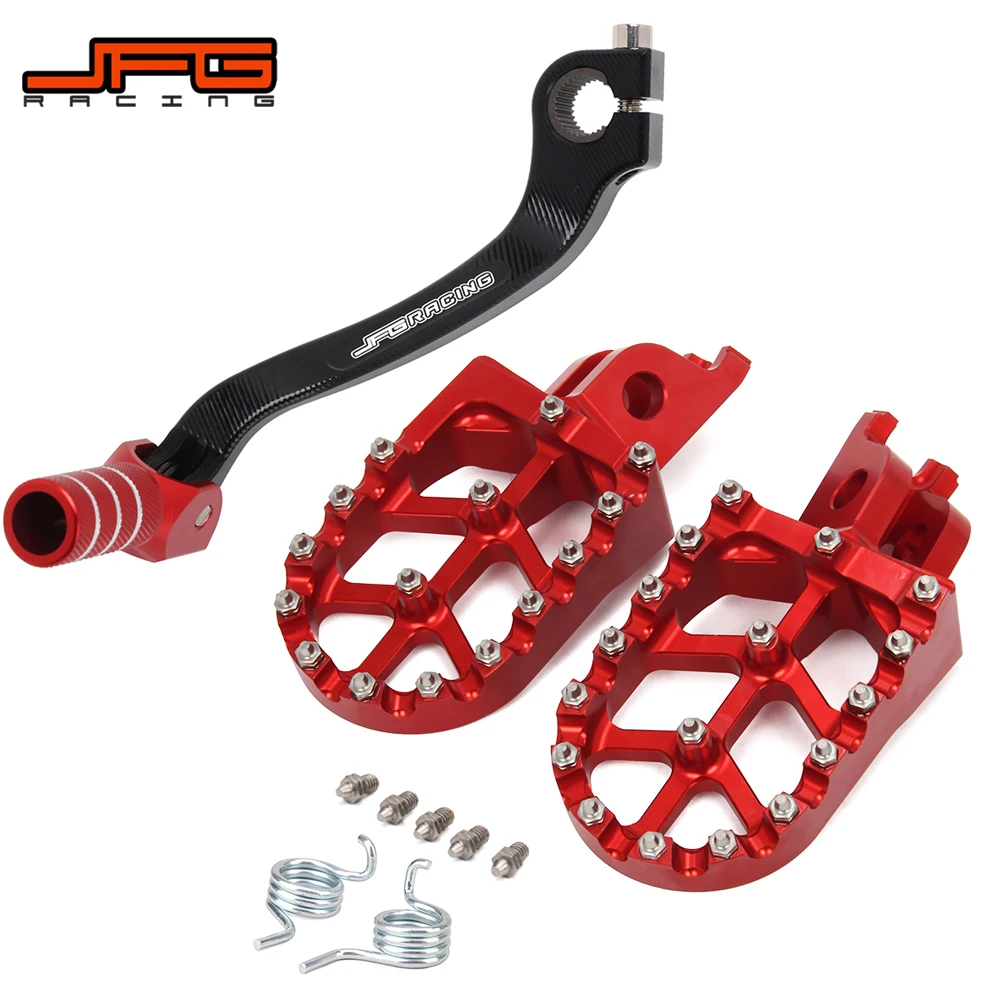 Motorcycle CNC Gear Shift Foot Lever Foot Pegs Rest Footrests Pedals Footpegs For HONDA CRF450R CRF 450R 2007-2014 2015 2016