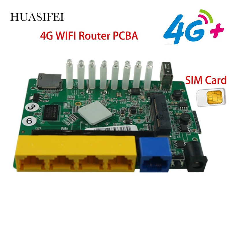 HUASIFEI-módem wifi 4G lte, enrutador QCA9531, chipset principal, velocidad inalámbrica de 300Mbps, compatible con watchdog y VPN, enrutador con tarjeta sim 4g