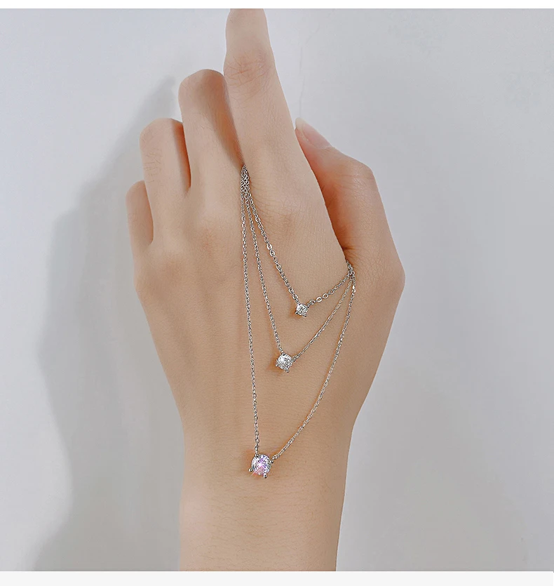 La Monada 38 + 4,8 cm Silber Halskette Für Frauen Feine Silber 925 Schmuck Mode Hals Minimalistischen Anhänger 925 silber Ketten Frau – Detail 7