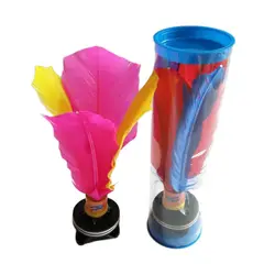 A Pair Beach Ball Badminton Kick Shuttlecock Colorful Feather Chinese Jianzi for Foot Exercise Outdoor Games