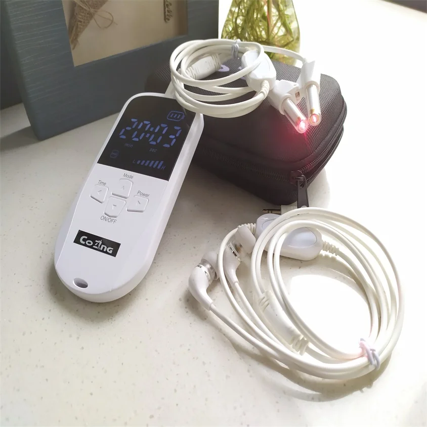

COZING-BQ05 650nm Laser Combine Accenture Therapy High Blood Pressure Device Blood Sugar Varicose Veins Rhinitis Nose Clip
