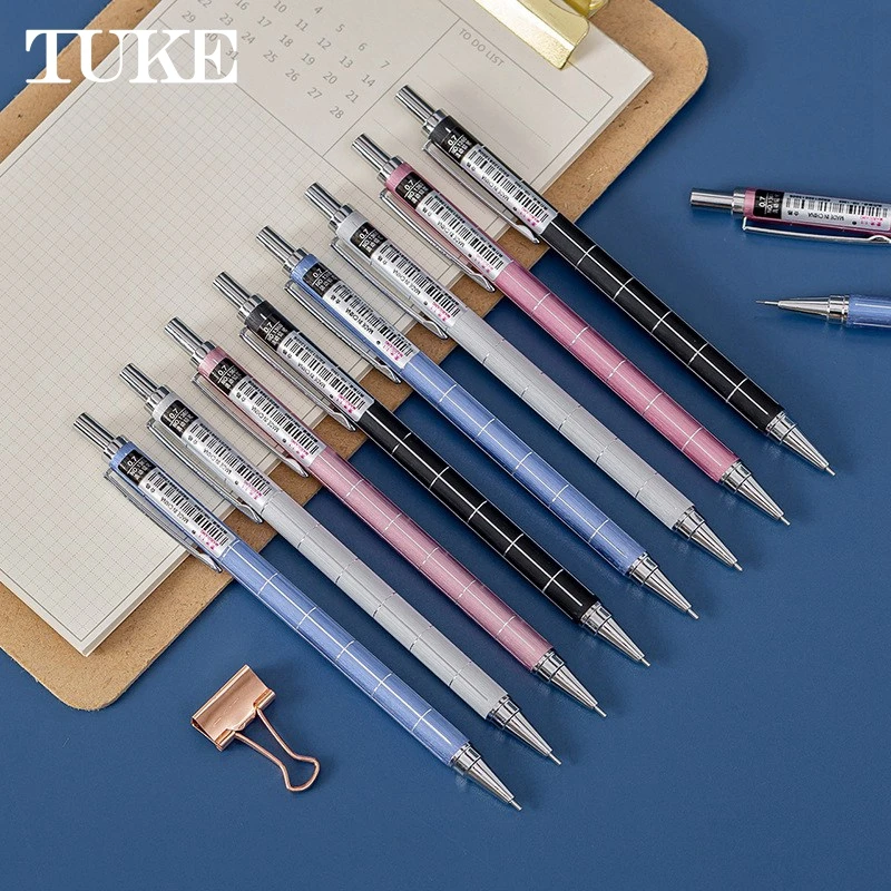 5pcs Metal Low Gravity Automatic Pencil Professional Drawing Writing Mechanical Pencil 0.5mm Mechanical Pencil 0.7mm