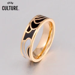 New Classic Rings for Women Stainless Steel Multi-Color Fashion Pretty Charm Enamel Ring Holiday Gifts pcjz019