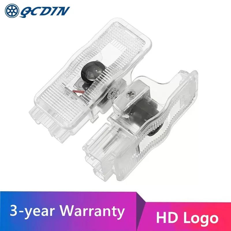 

QCDIN For PEUGEOT LED Car Welcome Door Light HD Logo Projector Light For RCZ 308 408 508 3008 1007