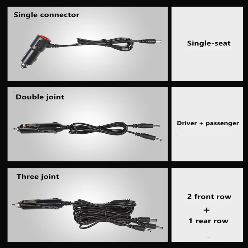 2021 new car heating cushion winter car pad car universal 12V car front row and rear row heating electric hot pad seat cushion c