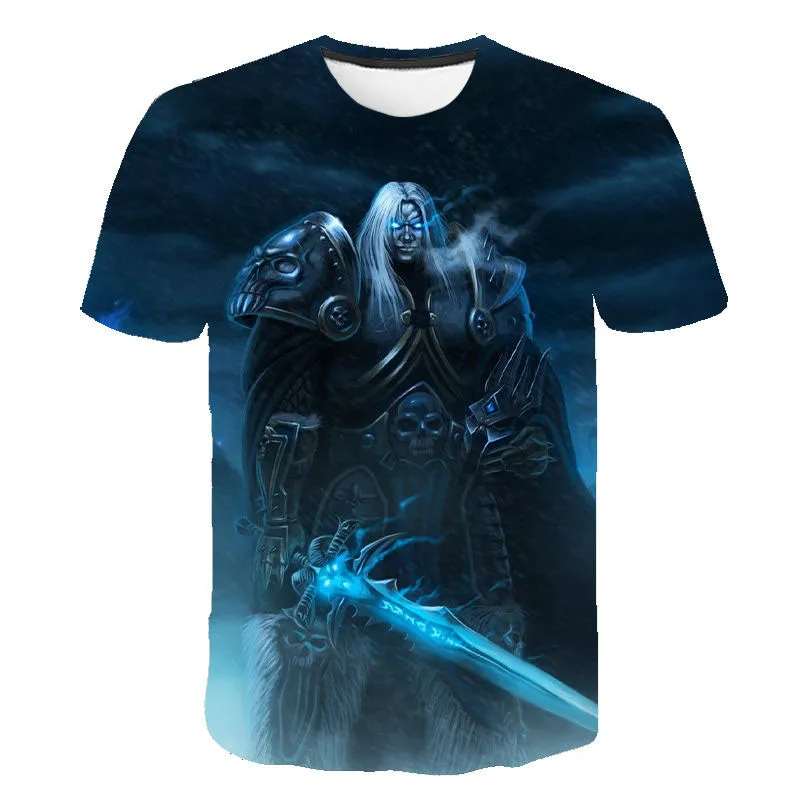 3D World of Warcraft T-shirt Men\'s Women\'s Fashion Streetwear Printed T-shirt 2021 Summer Hot Sale Tees