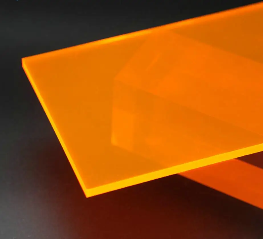 3mm Neon Fluorescence Translucence Acrylic(PMMA) Plexiglass Multipurpose Oргстекло Plate For Signs,Shelving,Storage Box