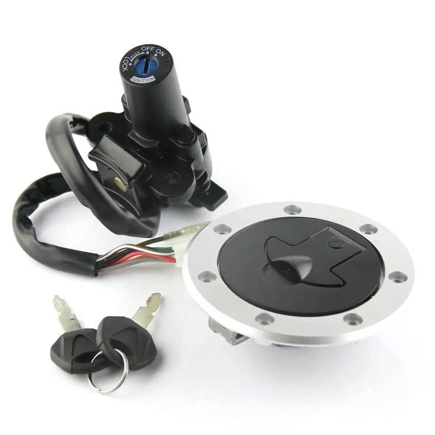Ignition Switch Lock For Kawasaki ZR400 (XANTHUS) ZZR400 ZZR600 ZXR400 ZXR750 ZX900 ZX-7RR ZX750   With Fuel Tank Cover Cap Lock