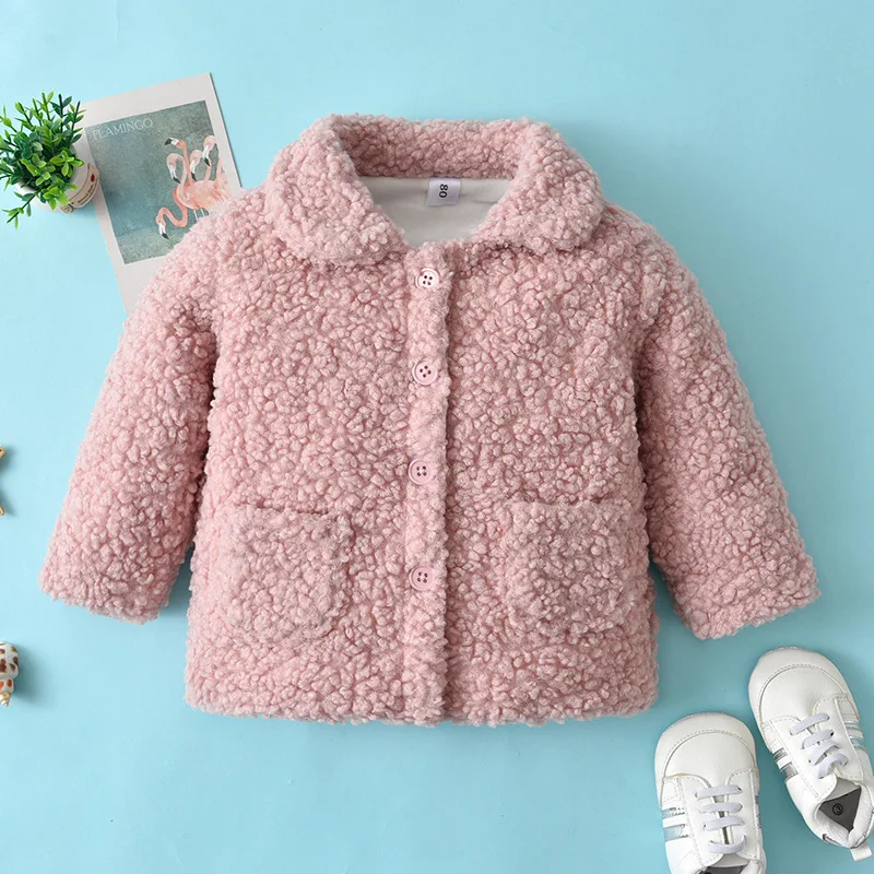 2022 New Autumn Winter Baby Clothes New Year Coats for Girls Plus Velvet Thickened Cardigan Jacket Children's Outerwear 0-24M