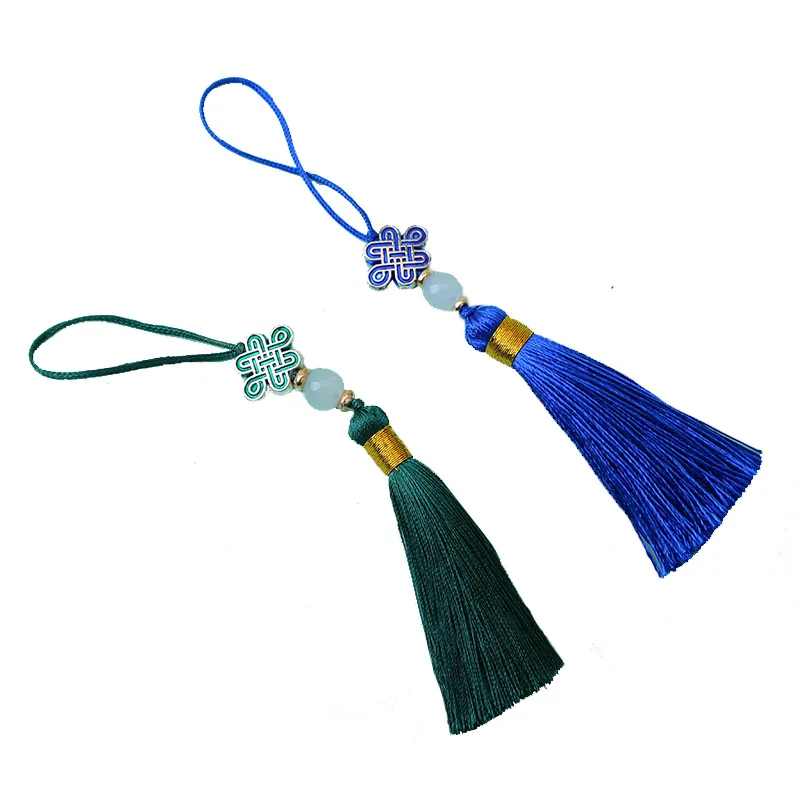 5pcs/lot 8cm Polyester Silk Tassel Cotton Tassels Trim For Sewing Curtains Accessories pendant DIY Car Home Decoration