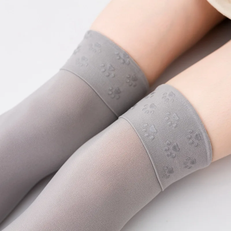 Lolita Non-slip Silicone White Stockings Women Thigh High Nylon Socks Long Tube Chaussettes Hautes Sexy Girl Cosplap Skarpetki