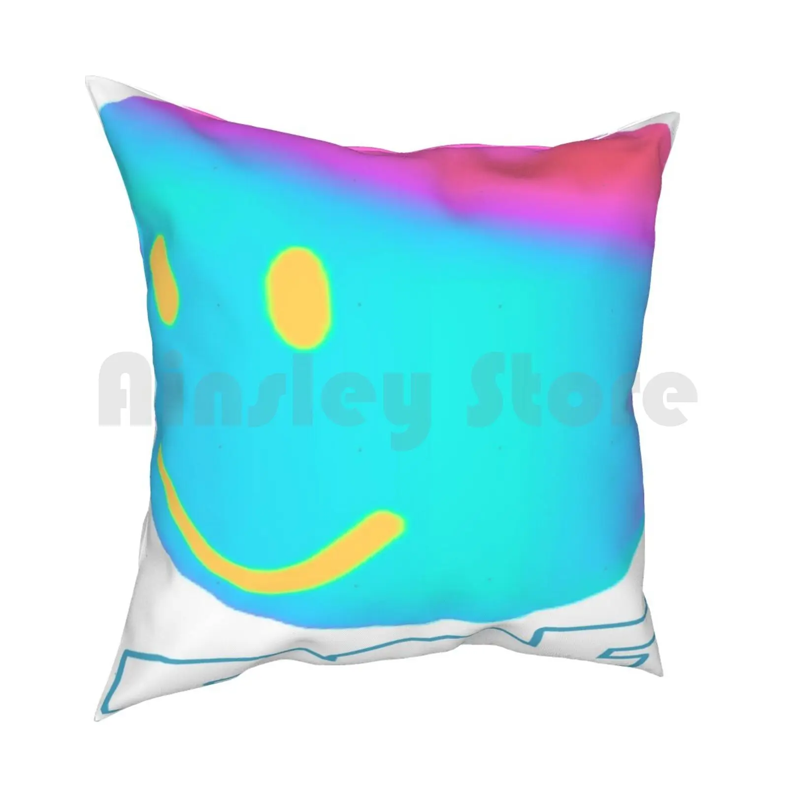 Oof Wave Pillow Case Printed Home Soft Throw Pillow Vaporwave Death Sound Fun Games Kids Robux Cs Go Oof Meme Trendy