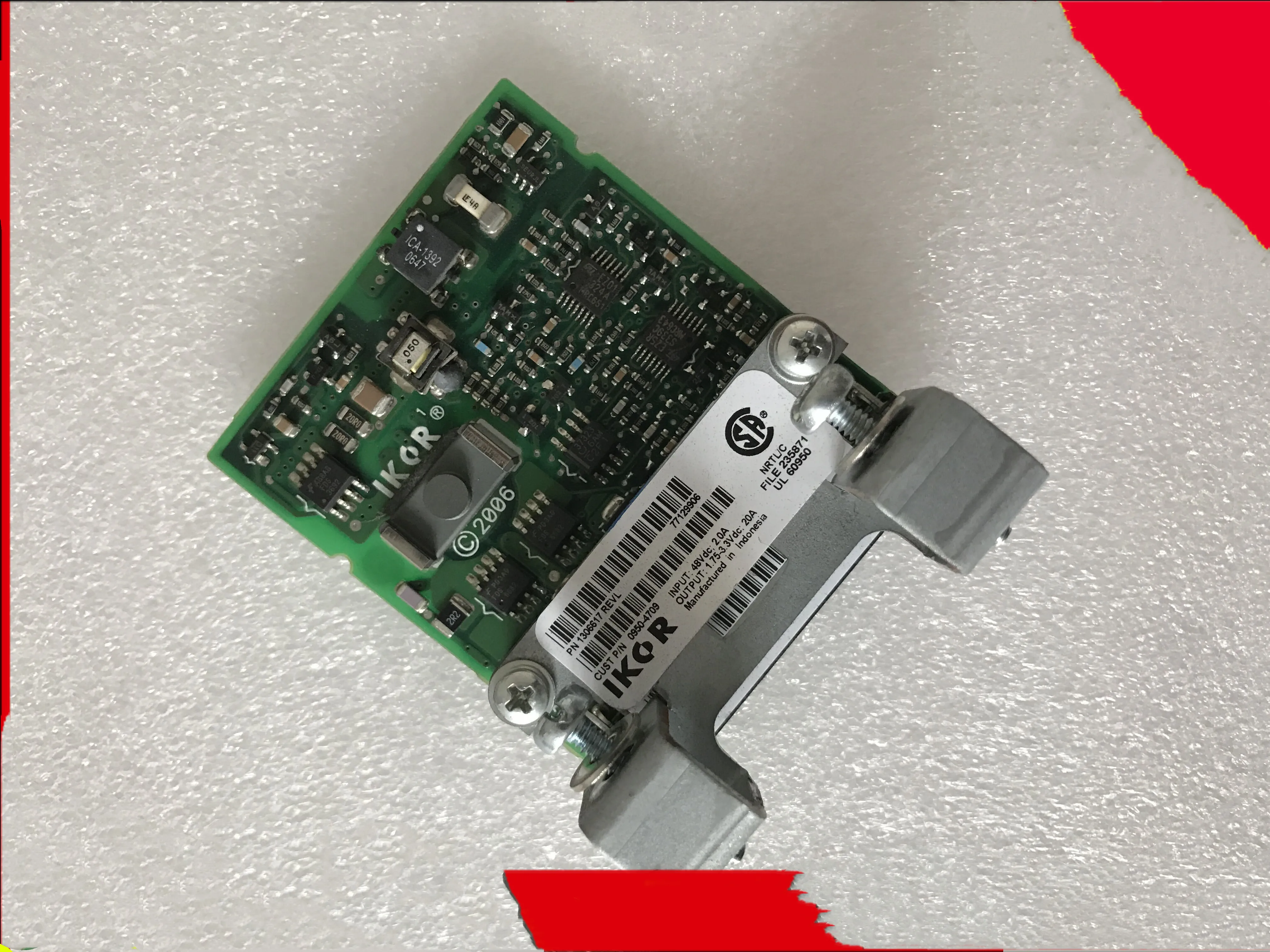 

High voltage DC to DC conterter VRM 0950-4709 IK1306617 REV.N