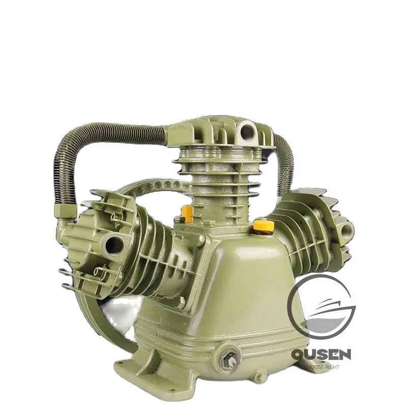 

1.1KW 1.5KW Industrial Piston High Pressure Double Cylinder Three Cylinder Air Compressor Pump Head Air Compressor Head Air Pump