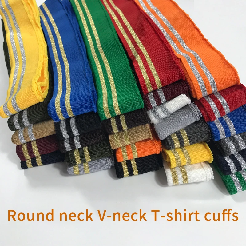 3.5cm Wide Rib Spandex Fabric For Cuff And Jacket Collar Fabric Clothing Accessories TJ0509