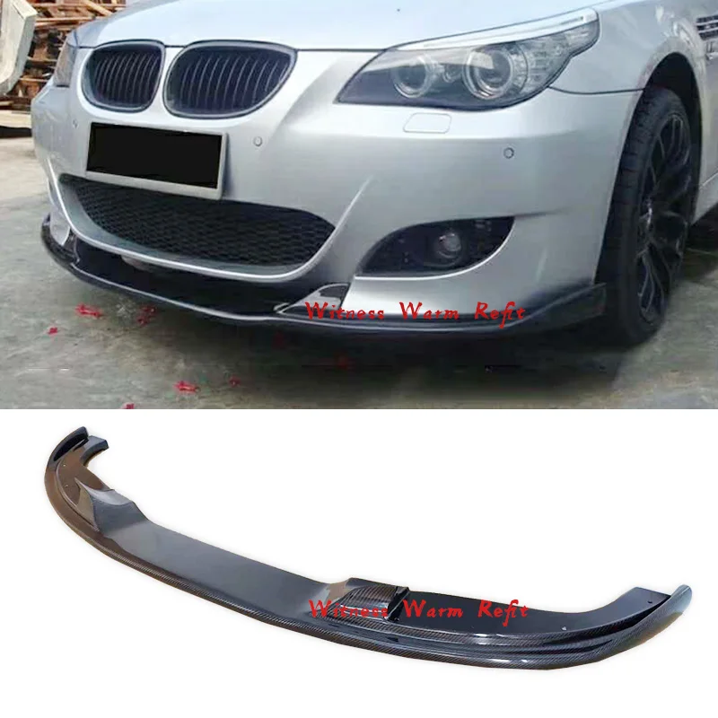 Carbon Fiber / Frp Front Bumper Lip Spoiler Splitters for Bmw E60 Refit M5 2006 2007 2008 2009