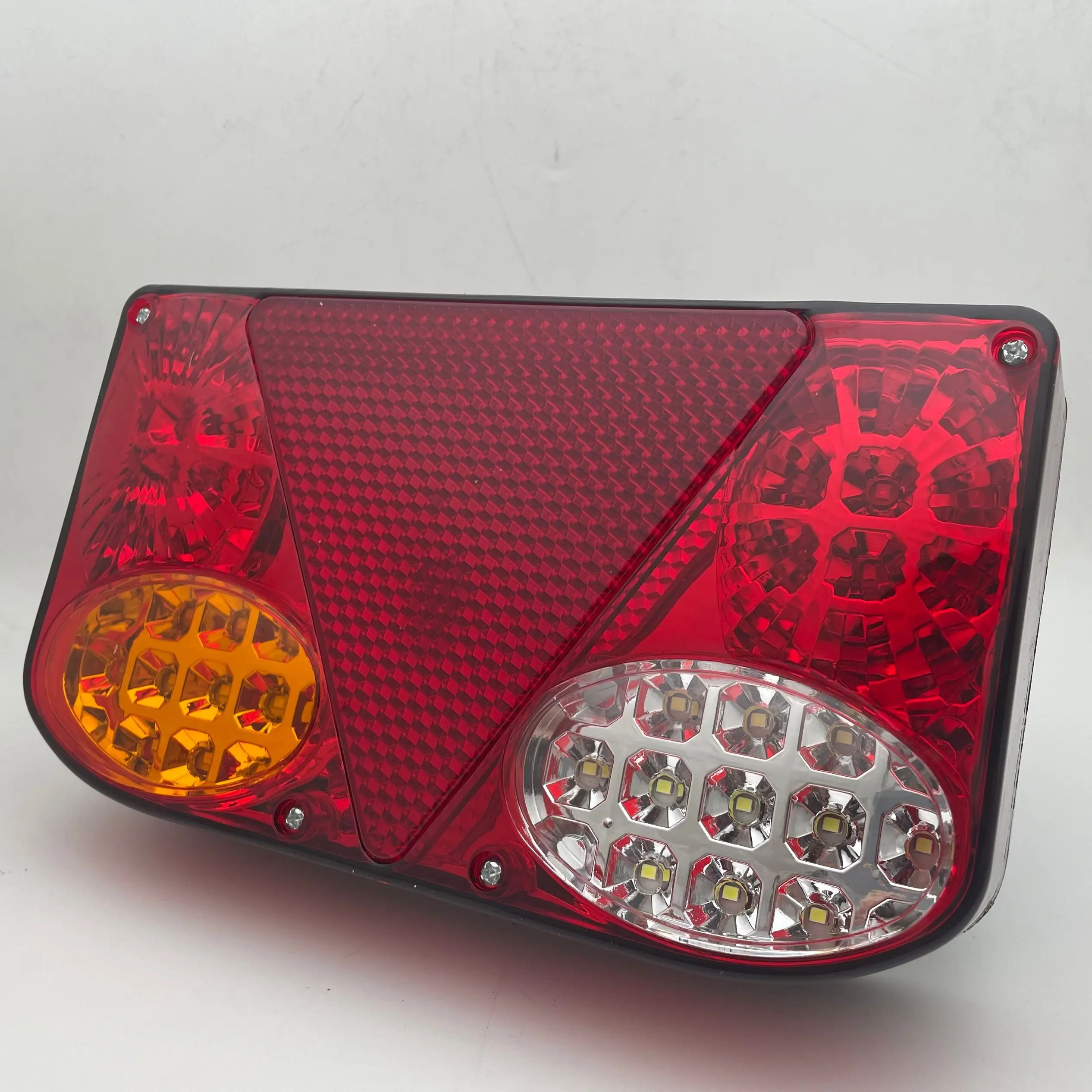 2X 12V LED Car Trailer Truck Tail Light Taillight Rear Light Stop Brake Lamps Turn Signal for Pick-ups Tippers chassis Van