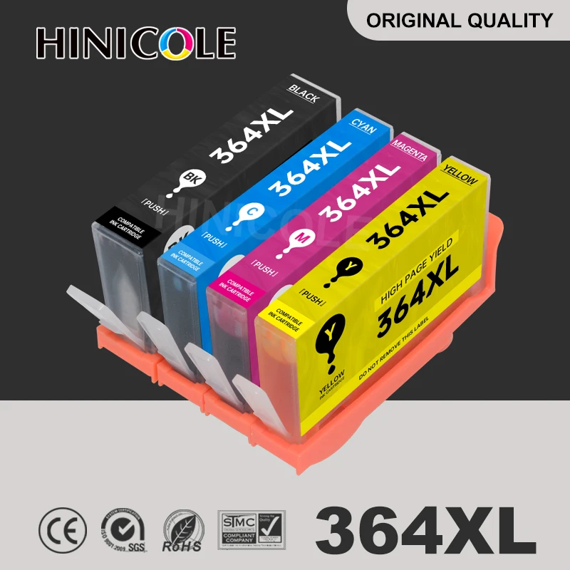 HINICOLE 364 XL Cartridge Replacement for HP 364 for HP364 Ink Cartridges 6510 6512 6515 6520 6525 7510 7515 7520 B010a B110a