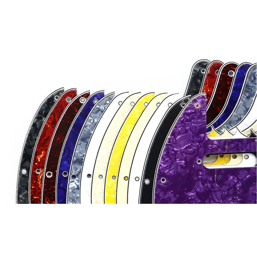 1pcs TL Style Guitar 3 Ply Pickguard 8/10 Hole with Screw For TL Electric Guitar 12 Coloer